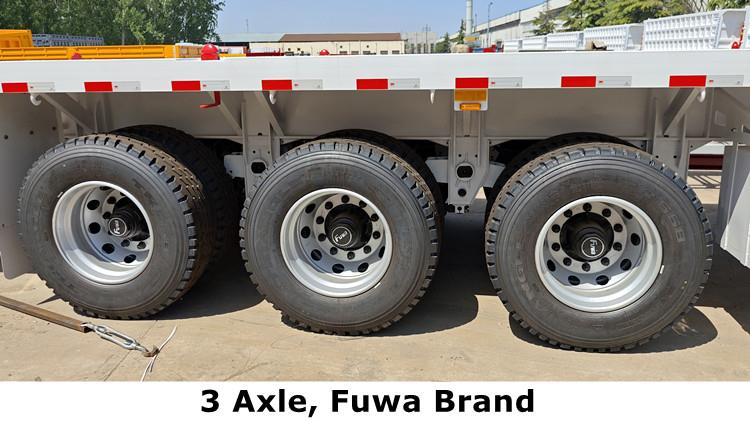 CIMC 40 FT 3 Axle Flatbed Semi Trailer for Sale