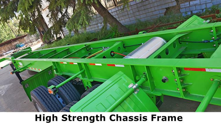 CIMC 2 Axle 40FT Gooseneck Container Chassis Trailer Price