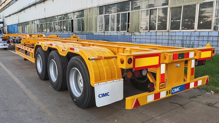 CIMC Tri Axle Gooseneck Skeletal Trailer for Sale