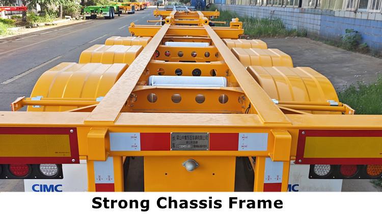 CIMC Tri Axle Gooseneck Skeletal Trailer for Sale
