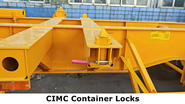 CIMC Tri Axle Gooseneck Skeletal Trailer for Sale