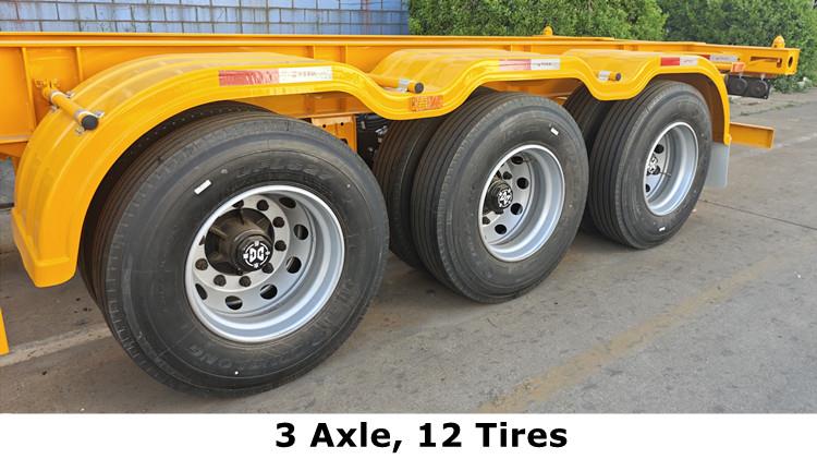 CIMC Tri Axle Gooseneck Skeletal Trailer for Sale