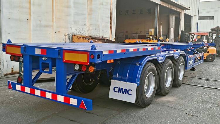 CIMC Tri Axle Intermodal Shipping Container Chassis for Sale