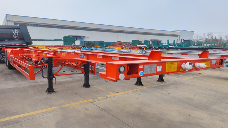 CIMC 2 Axle Gooseneck Shipping Container Trailer for Sale