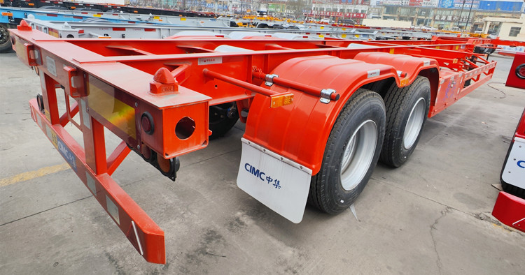 CIMC 2 Axle Gooseneck Shipping Container Trailer for Sale