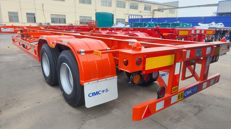 CIMC 2 Axle Gooseneck Shipping Container Trailer for Sale