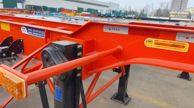 CIMC 2 Axle Gooseneck Shipping Container Trailer for Sale