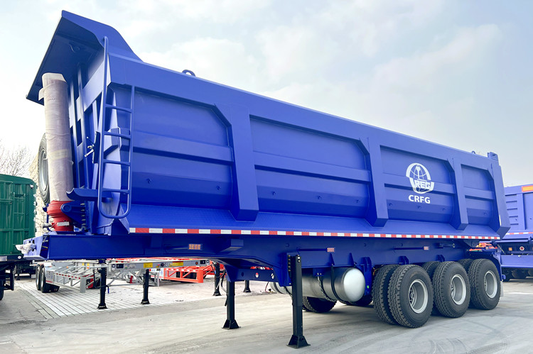 CIMC 60 Ton End Dump Truck Trailer for Sale