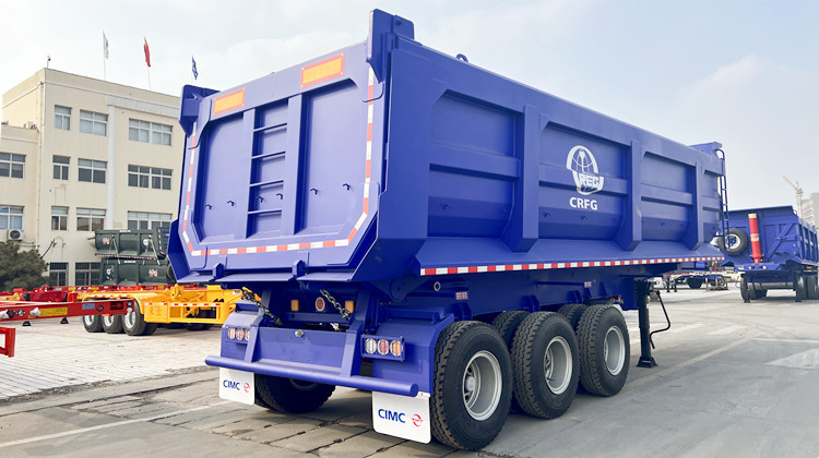 CIMC 60 Ton End Dump Truck Trailer for Sale