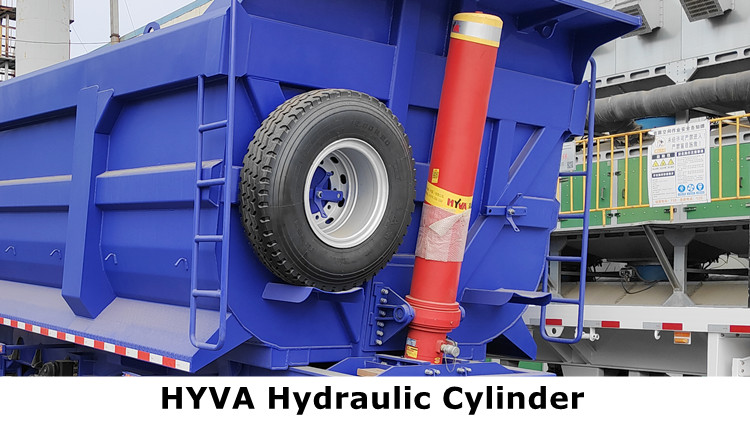 CIMC 60 Ton End Dump Truck Trailer for Sale