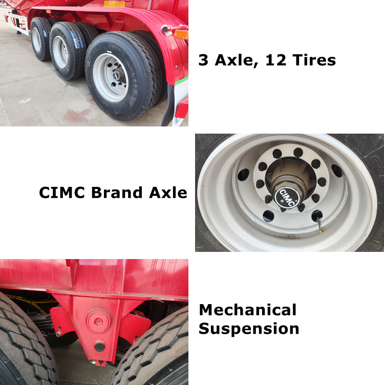 CIMC 55CBM Bulk Cement Tanker Trailer for Sale