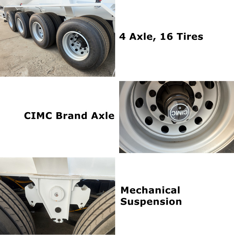 CIMC 4 Axle Cement Bulker Truck Price for Sale
