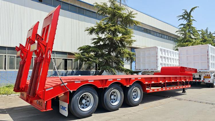 CIMC Tri Axle 40FT Semi Low Bed Trailer for Sale