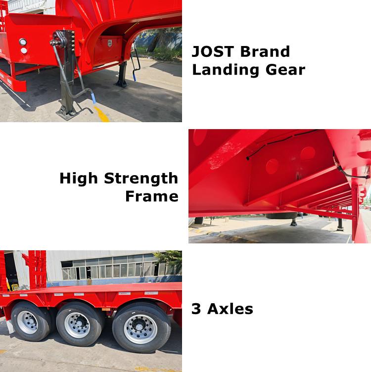 CIMC Tri Axle 40FT Semi Low Bed Trailer for Sale