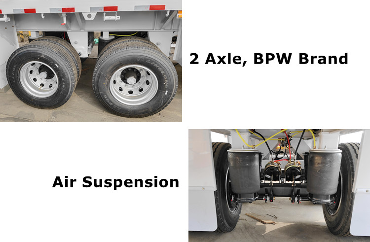 CIMC 2 Axle Flatbed Trailer with Air Suspension