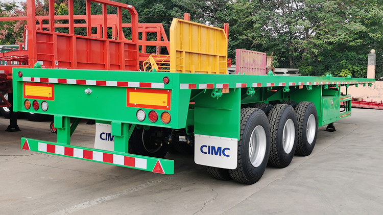 CIMC Tri Axle Flatbed Trailer for Sale Manufacturers