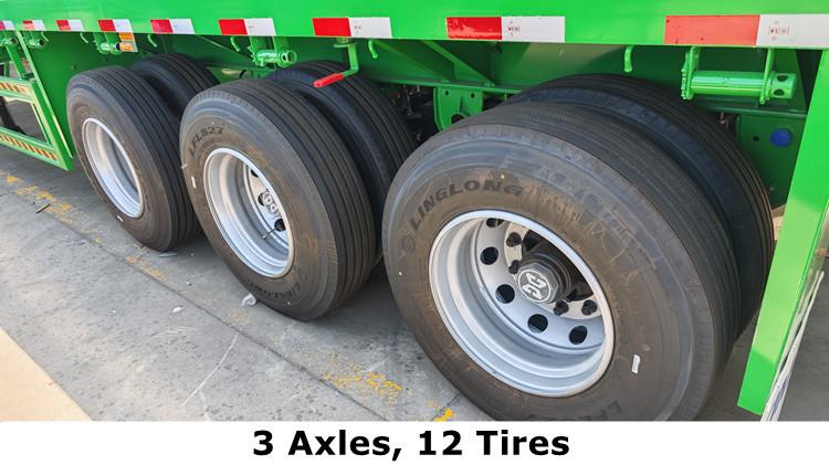 CIMC Tri Axle Flatbed Trailer for Sale Manufacturers