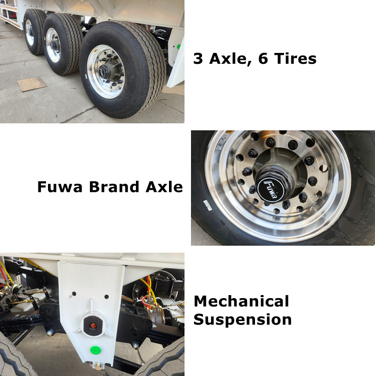 CIMC Tri Axle Grain Semi Trailer for Sale in Zimbabwe