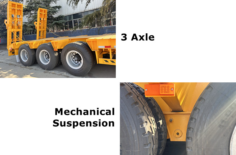 CIMC 3 Axle Semi Low Loader Trailer for Sale Price
