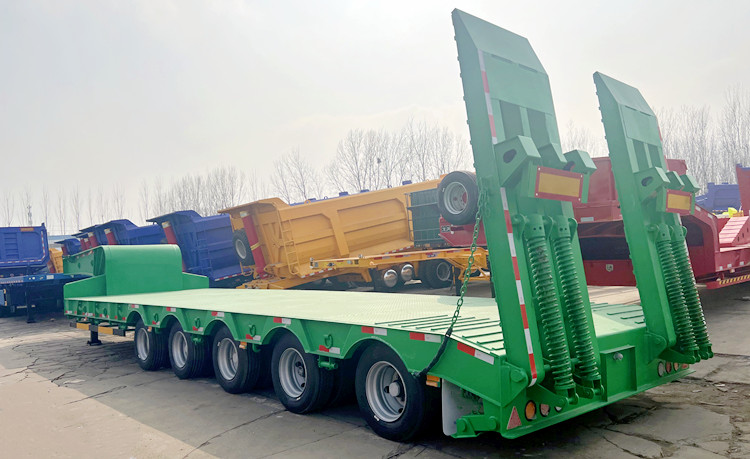 CIMC 5 Axle Semi Lowbed Truck Trailer for Sale