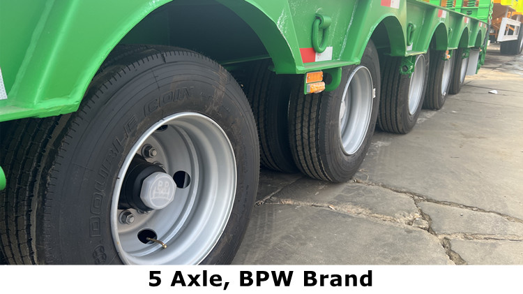 CIMC 5 Axle Semi Lowbed Truck Trailer for Sale