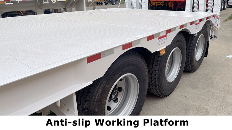 CIMC 3 Axle Lowbed Semi Trailer for Sale
