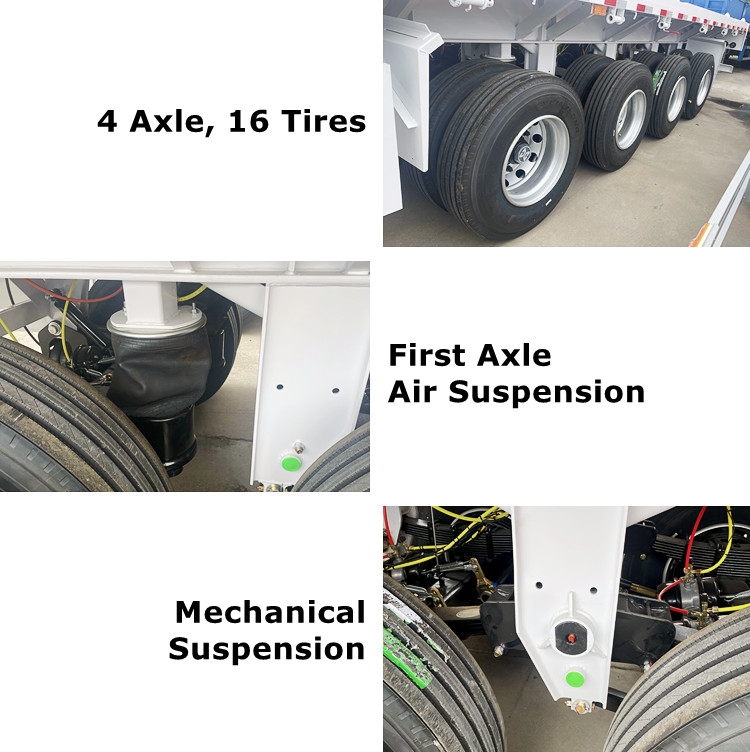 CIMC 4 Axle Flatbed Trailer with Front Board