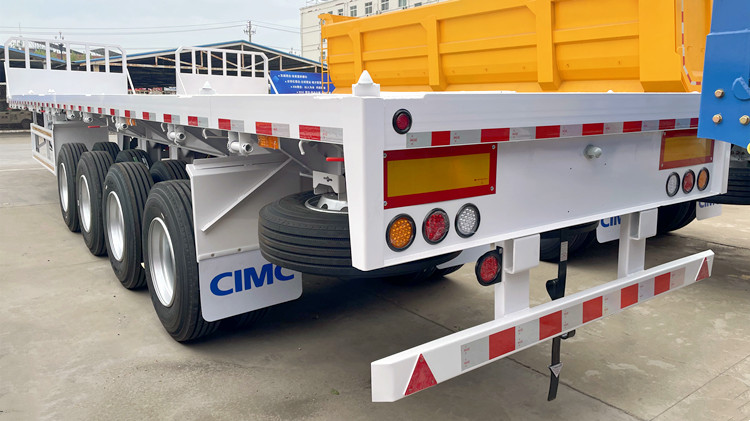 CIMC 4 Axle Flatbed Trailer with Front Board