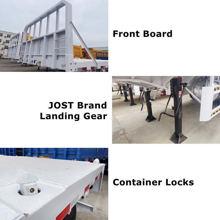CIMC 4 Axle Flatbed Trailer with Front Board