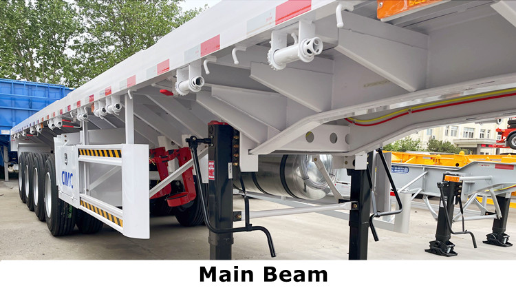 CIMC 4 Axle Flatbed Trailer with Front Board