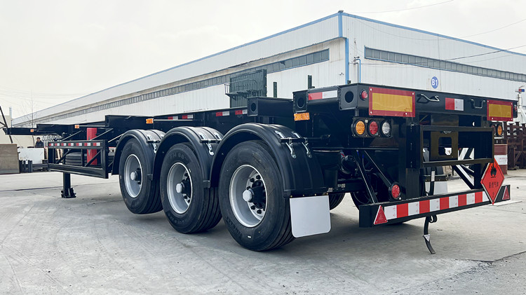 CIMC Container Chassis for Sale in UAE with Single Tire & Air Suspension