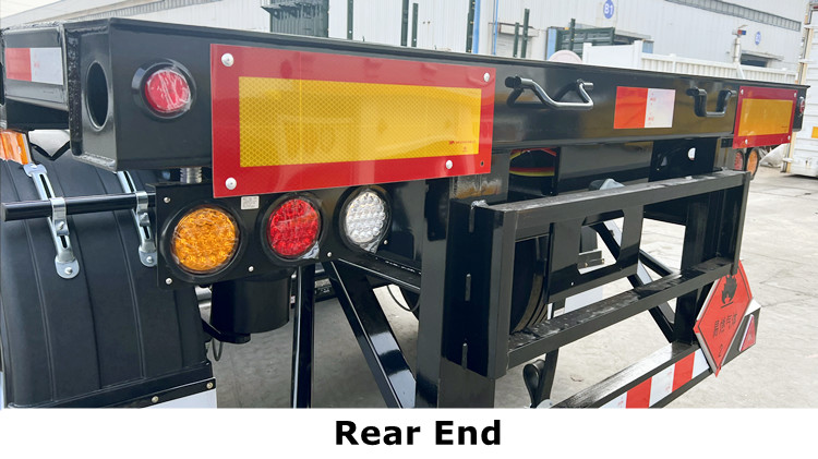CIMC Container Chassis for Sale in UAE with Single Tire & Air Suspension
