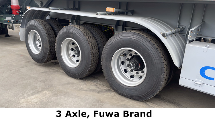 CIMC Tri Axle Semi Dump Trailers for Sale