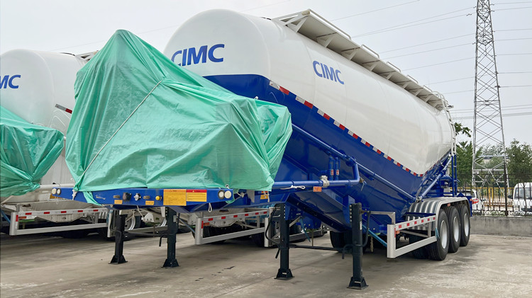 Several CIMC Cement Tanker Trailers are Ready to Ship