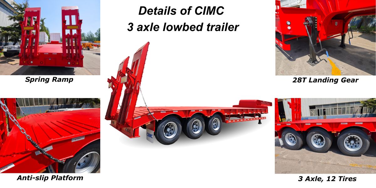 CIMC Low Bed Trailer Truck Price List