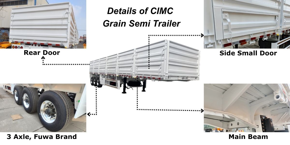 CIMC Fence/Sidewall Cargo Semi Trailer for Sale