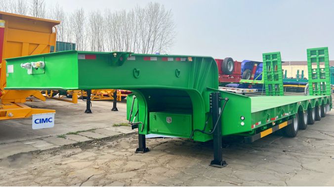 CIMC 5 Axle Lowbed Truck Trailer