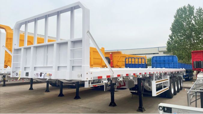 4 Axle Flatbed with Front Board